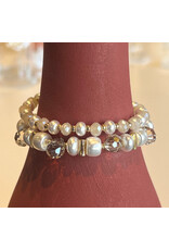 NOVAH 2 ROW PEARL BRACELET