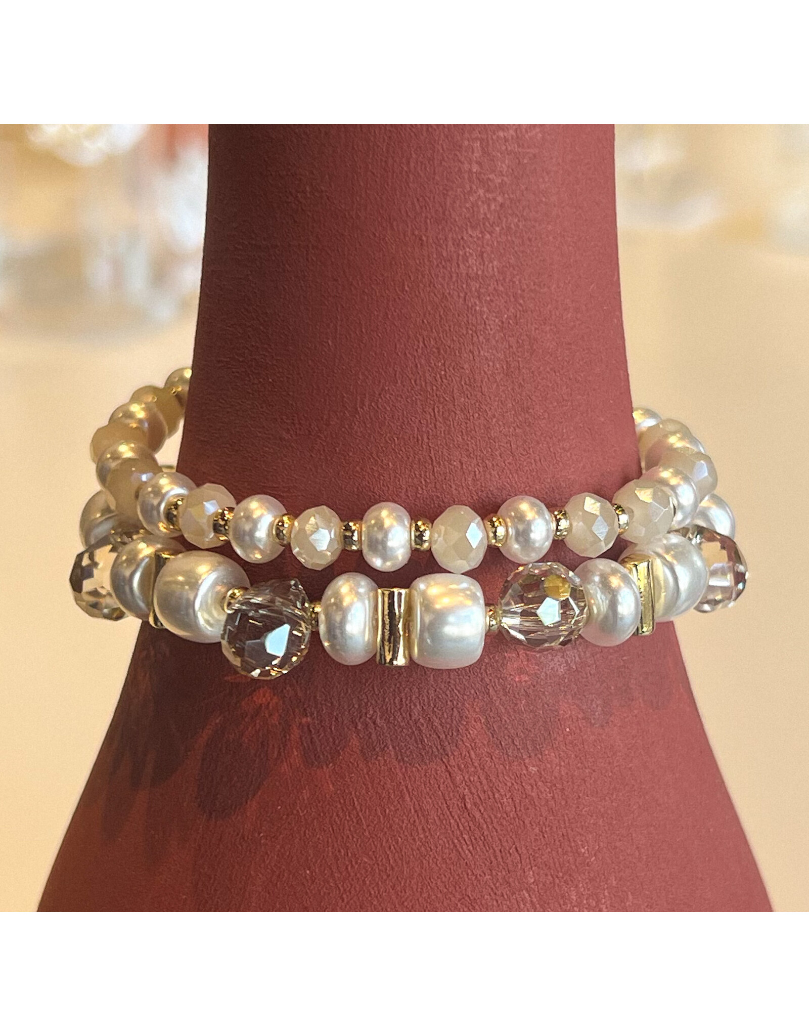 NOVAH 2 ROW PEARL BRACELET