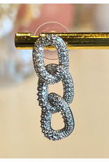 YESHUA PAVE LINK EARRING