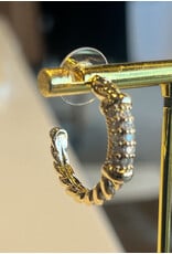 BAYLEE PAVE TWIST HOOP