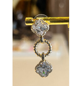 AMBRE CLOVER DROP EARRING