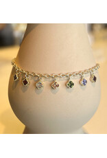 ALMA CLOVER GEM NECKLACE