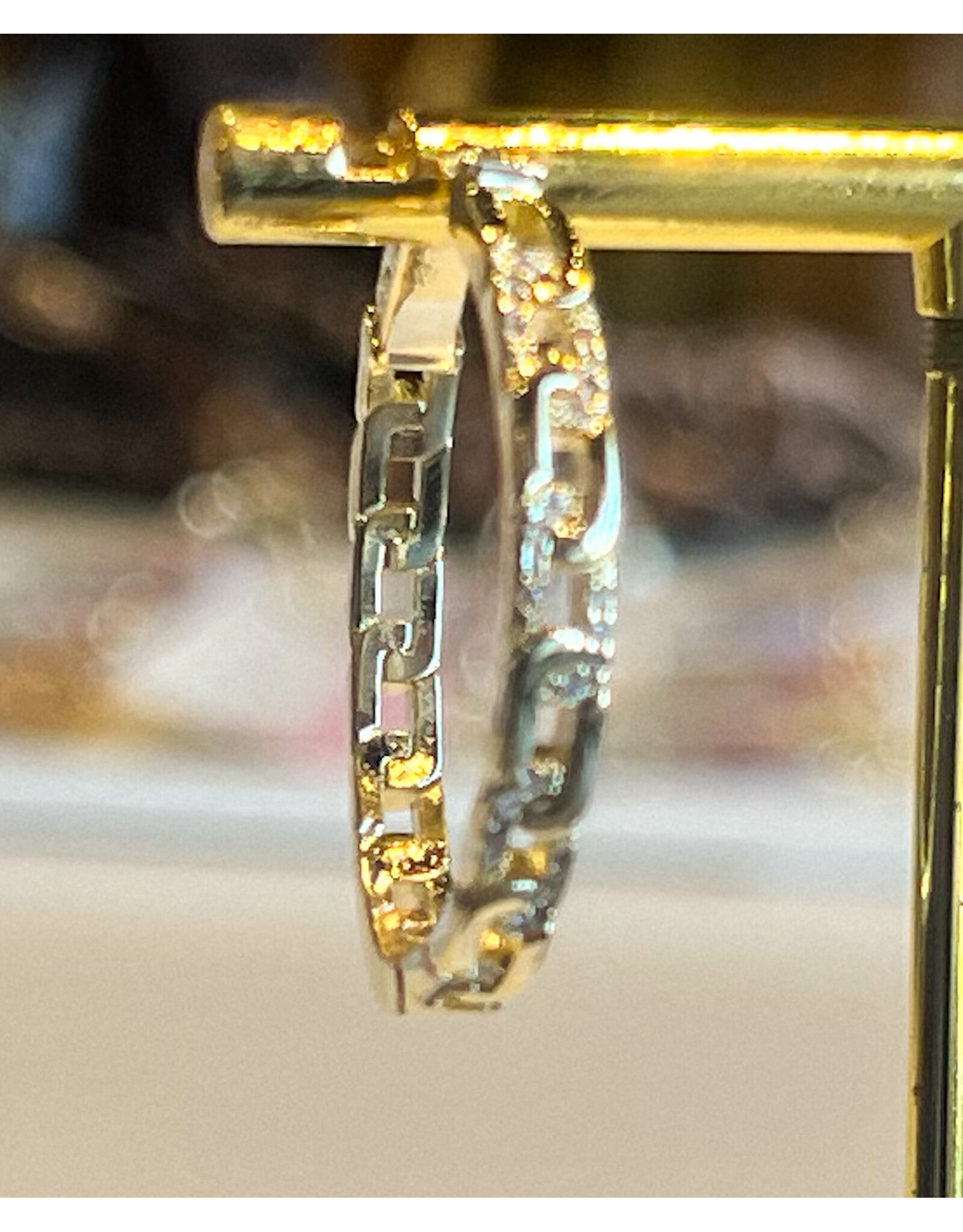LUDOVICA OVAL LINK HOOP