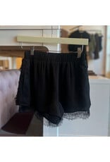 DEANDRE LACE DETAIL SHORTS