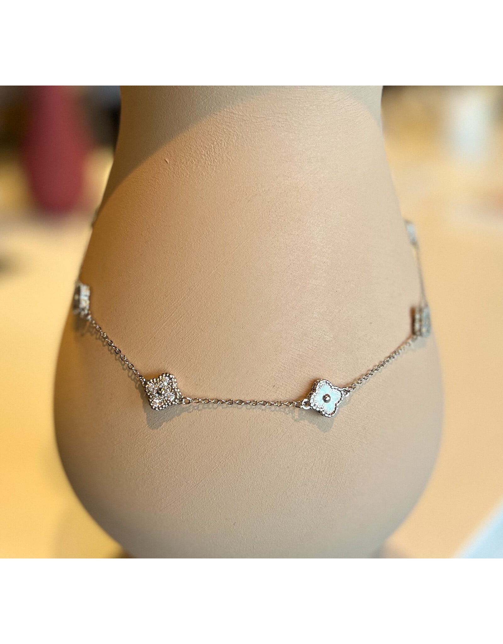 KINLEY CZ FLOWER NECKLACE