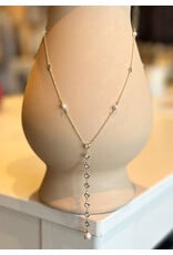 TYREE CZ AND PEARL NECKLACE