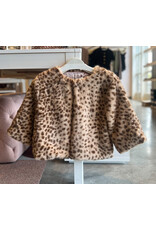 KENNA HALF SLEEVE FAUX FUR CROP JACKET
