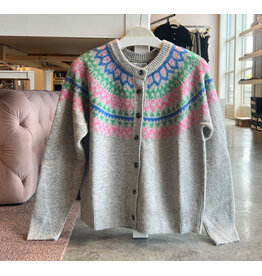 KEITH NORDIC PATTERN CARDIGAN