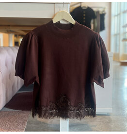 CAMISHA LACE DETAIL HEM TOP
