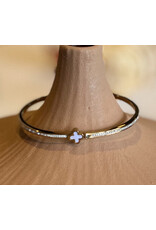 KARSON SM MOP CLOVER & CZ BANGLE