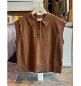EWEN COLLAR DETAIL SLEEVELESS TOP