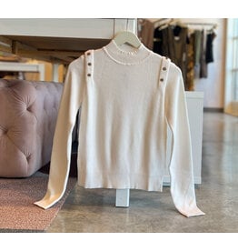 MOLLY BRACKEN MONRIE BUTTON DETAIL SWEATER