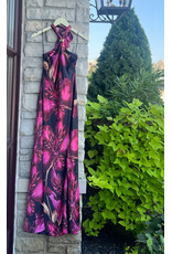 KOLYNA FLORAL PRINT HALTER MAXI