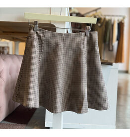 YEPA SMALL CHECK MINI SKIRT
