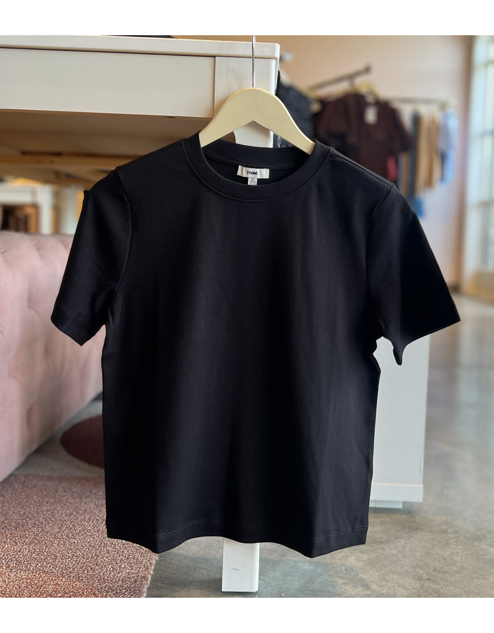 MAVI AUDREY INTERLOCK CREW NECK T-SHIRT