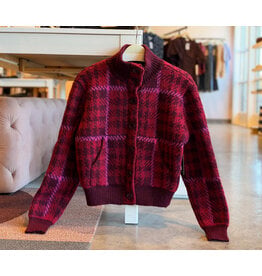 RD STYLE CAESAREA MOCK NECK BUTTON FRONT CARDIGAN