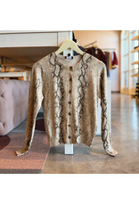 AFONSO SNAKESKIN CARDIGAN