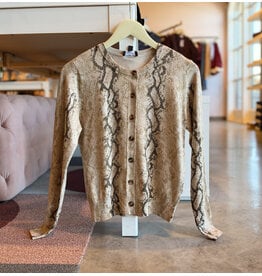 AFONSO SNAKESKIN CARDIGAN
