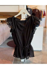 SADIE & SAGE NIGHTCAP RUFFLE SLEEVE BLOUSE