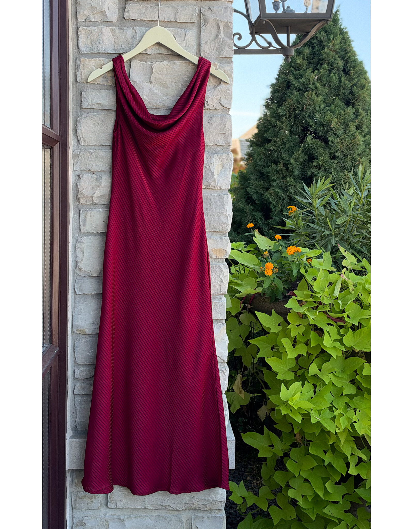 SADIE & SAGE INNER CIRCLE COWL NECK MIDI DRESS