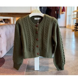 SADIE & SAGE VIVIENNE CABLE KNIT SWEATER
