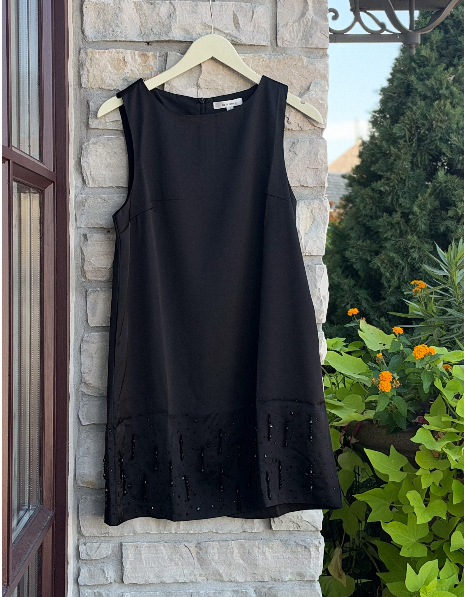 MASON BEADED TRIM DETAIL MINI DRESS