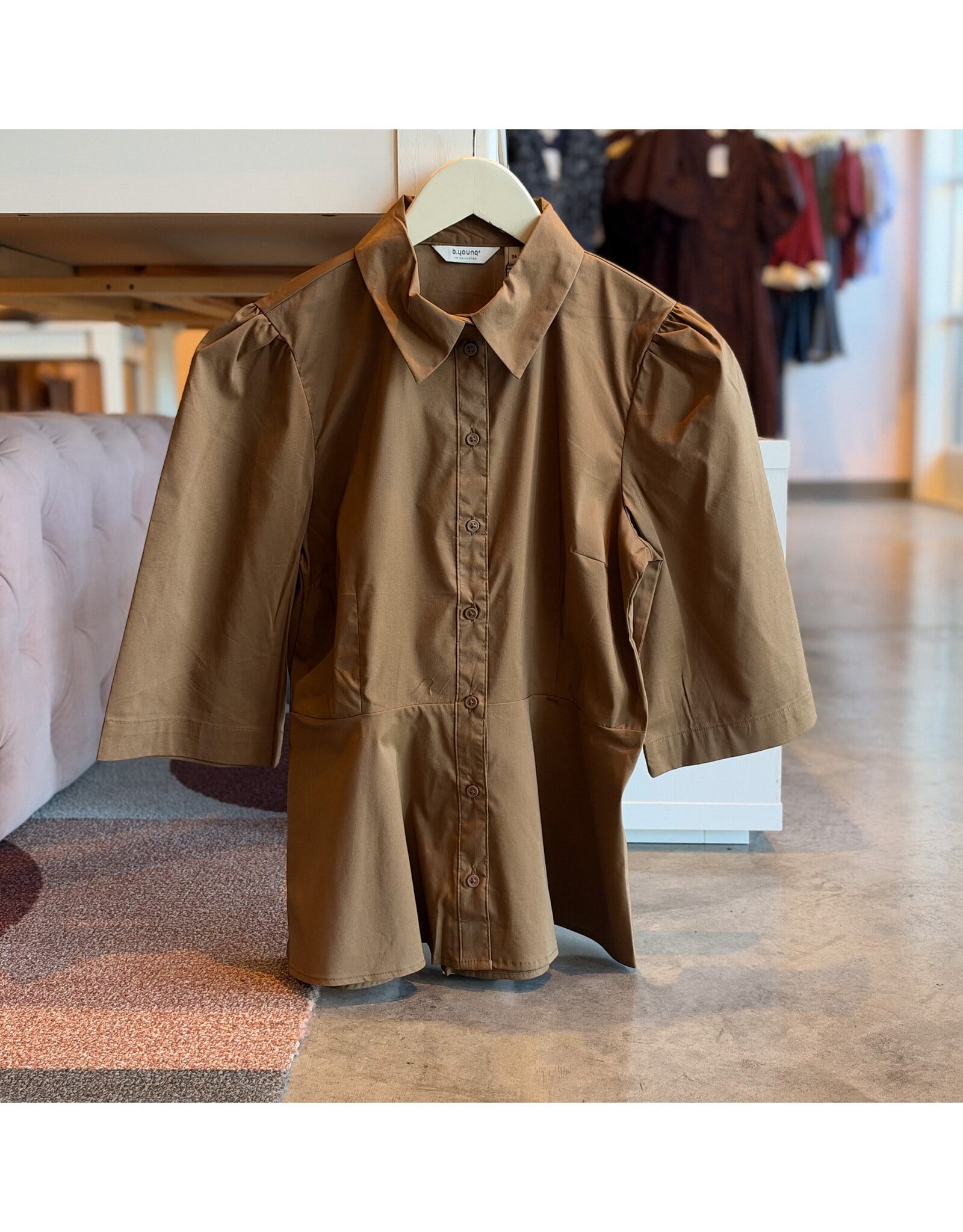 B. YOUNG BYISSALI PEPLUM SHIRT