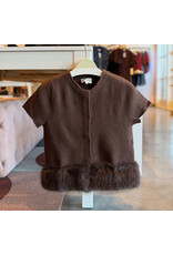 BENITO FAUX FUR DETAIL SWEATER