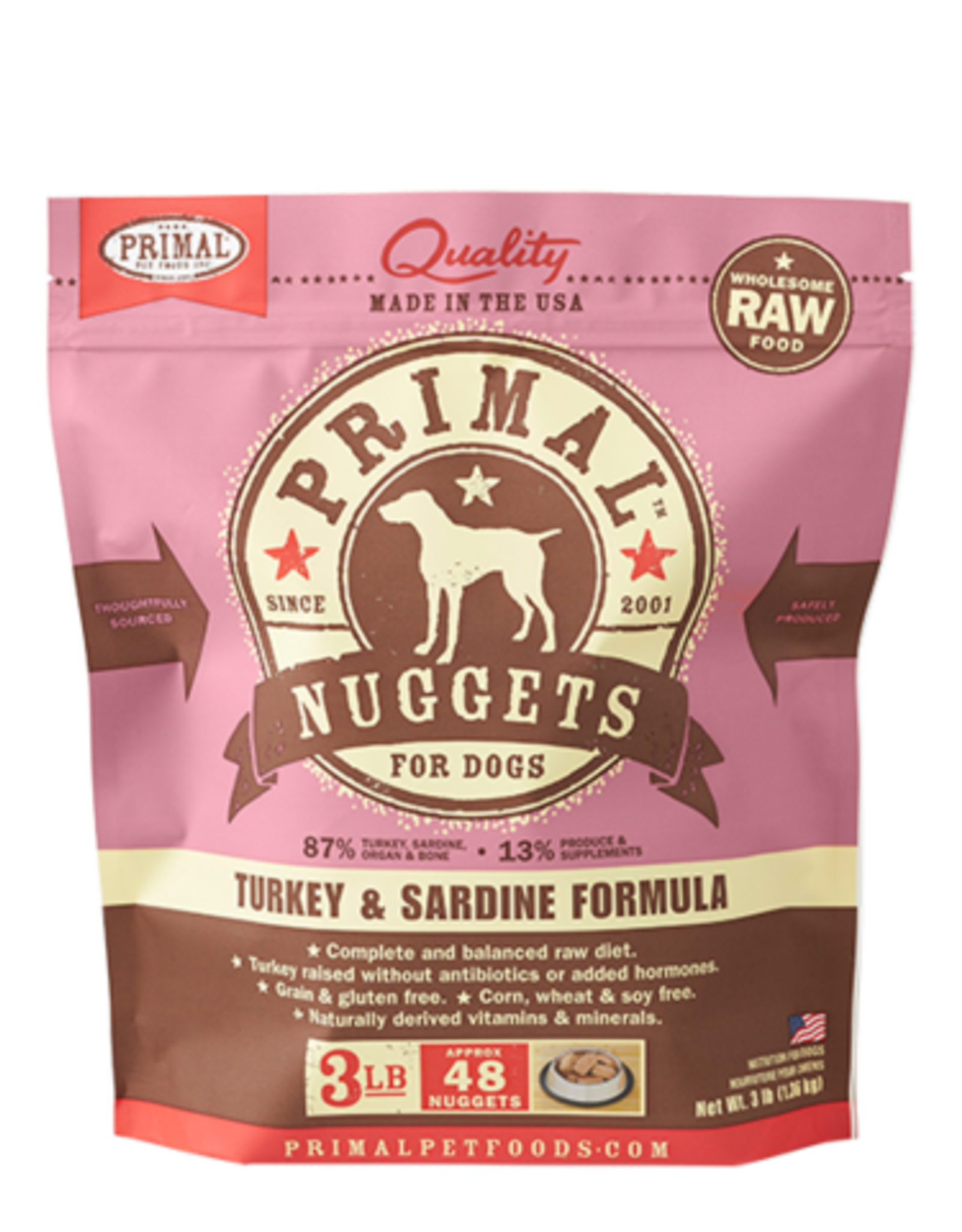 primal turkey and sardine patties