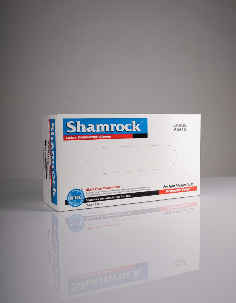 Shamrock Shamrock Latex Disposable Gloves - L - Single