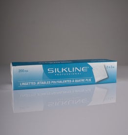 Silkline Silkline All-Purpose 4-PLY Disposable Wipes - 2x2"- 200pcs