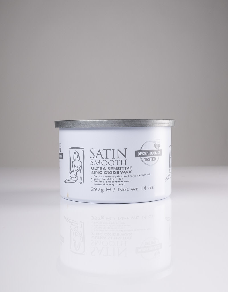 Satin Smooth Wax Zinc Oxide 14oz Single ABS Beauty Supply