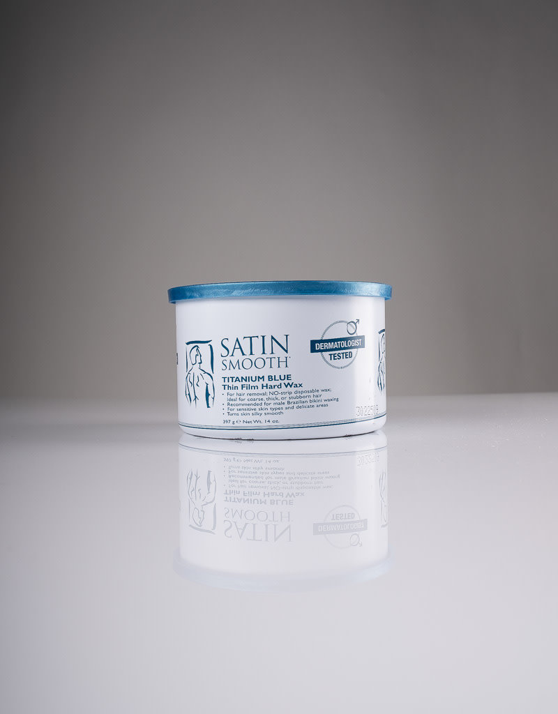 Satin Smooth Satin Smooth Hard Wax - Titanium Blue - 14oz - Single