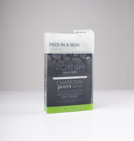 VOESH Voesh Pedi In A Box - Deluxe 4 Step - Charcoal Power Detox