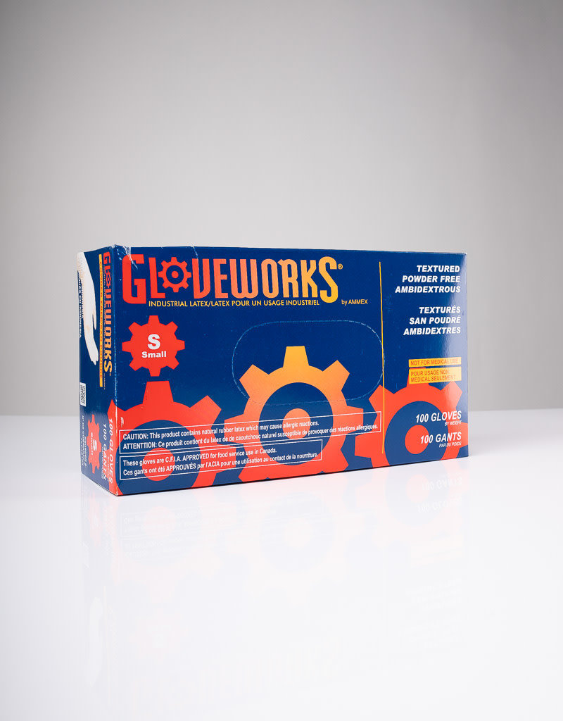 Gloveworks Gloveworks Latex Gloves - Powder Free - S - Single