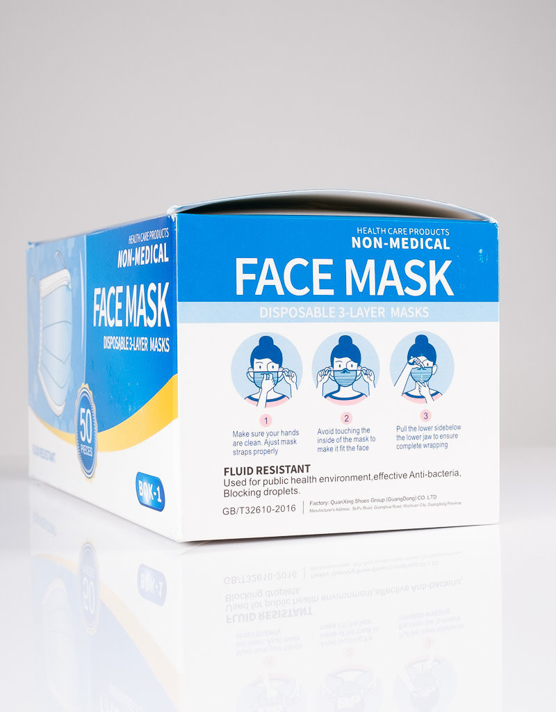 ABS ABS Face Mask - 3 Layer - 50pc