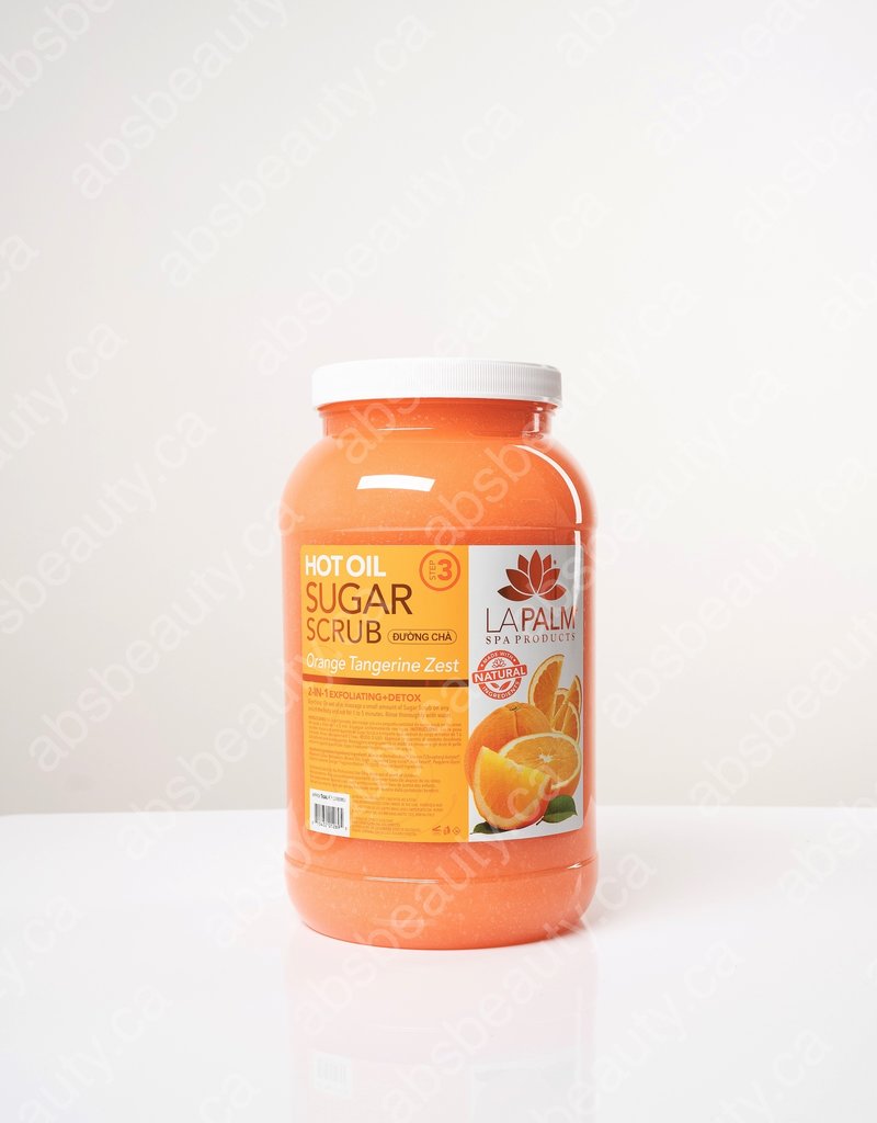 Spa Sugar Scrub Orange Tangerine Aroma 3lb (48oz) - Nail Extravanganza