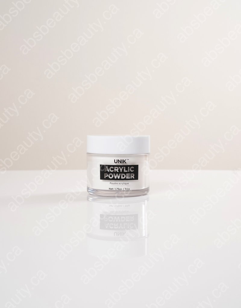 Unik Unik Acrylic Powder - White Glitter - 1.75oz