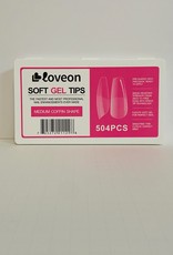 Loveon Loveon Soft Gel  Tips - Medium Coffin Shape 504pc.