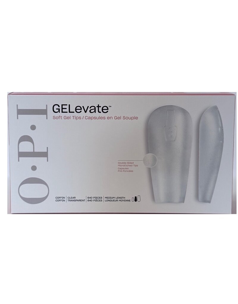 OPI OPI Gelevate SGT-Medium Coffin -640 Tips- 16 sizes