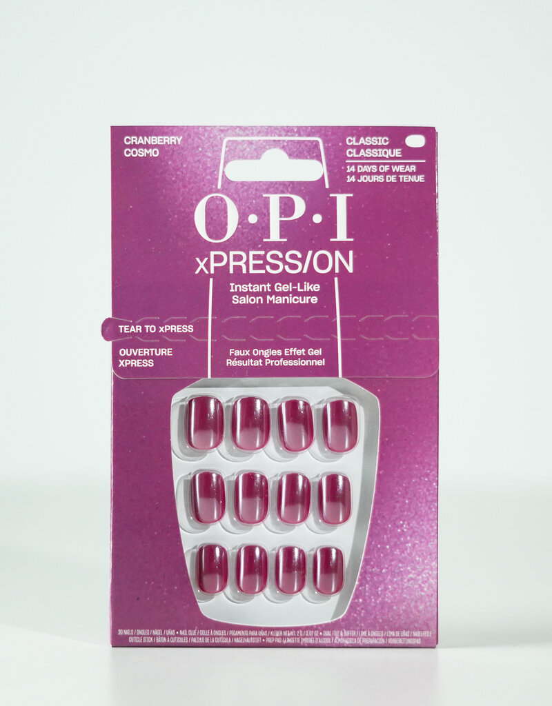 OPI xPression - Cranberry Cosmo- Glue/File/Pusher