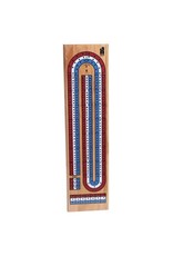 3 Track Cribbage (red, white, blue) 15"