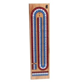 3 Track Cribbage (red, white, blue) 15"