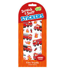 Cherry Scented Fire Truck Stickers