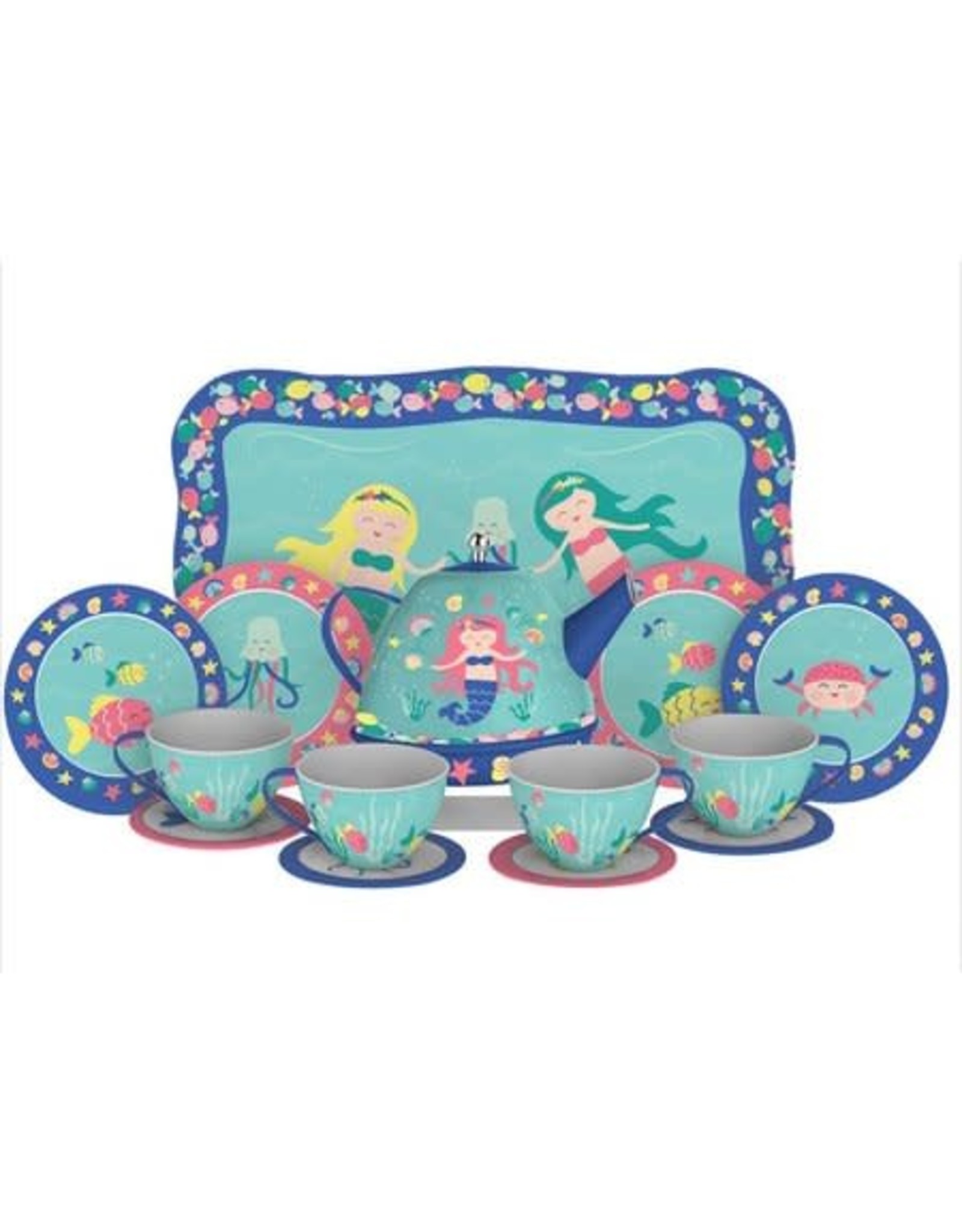 Mermaid Tin Tea Set