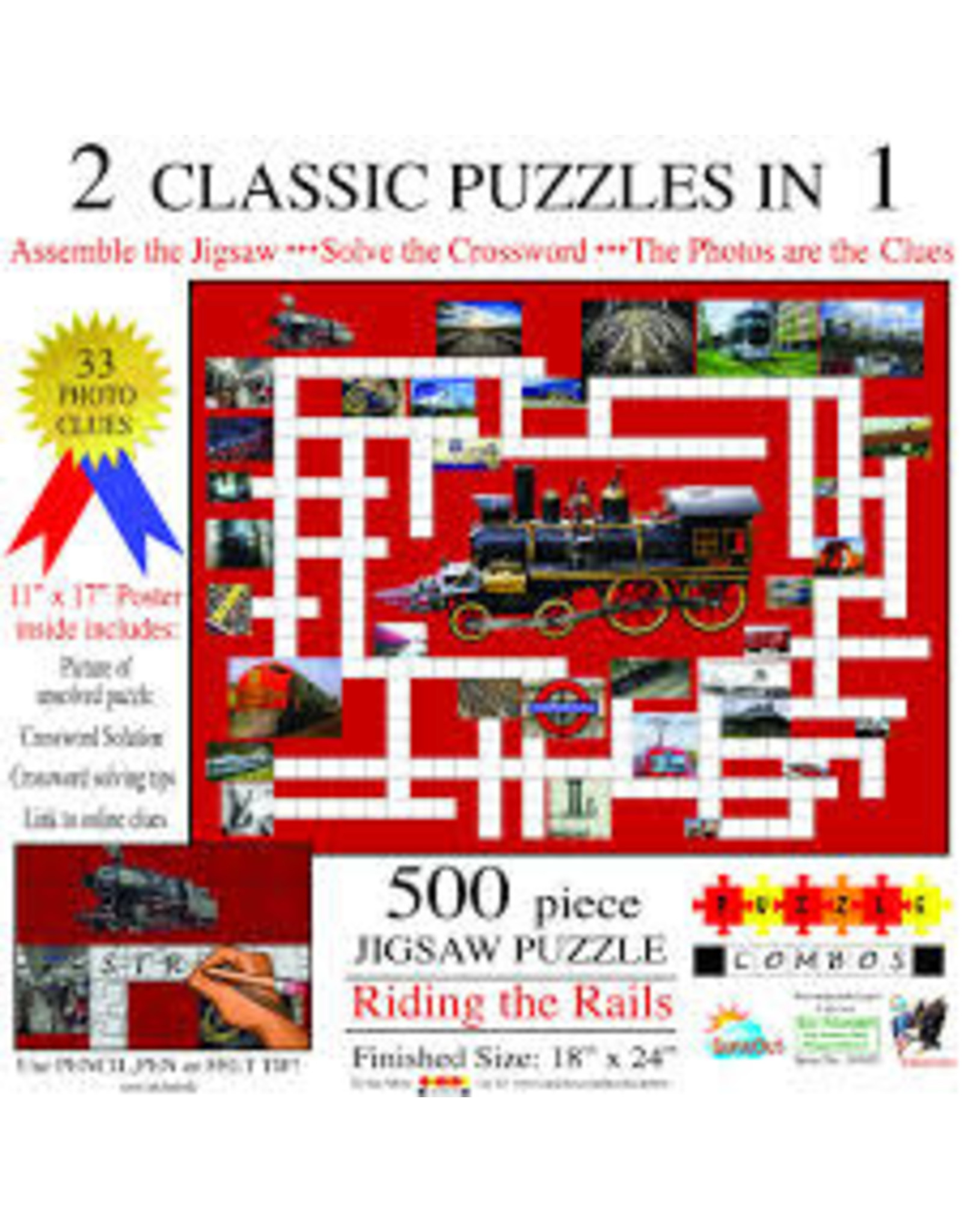 Riding the Rails: 2 Classic Puzzles in 1 500 pc