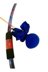 Blue Tie Dye Bow, 2 Arrows and Small Bullseye