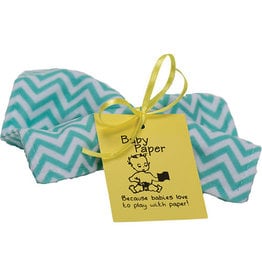 Baby Paper Turquoise Zig Zag