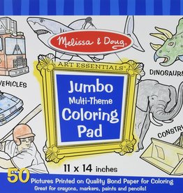 Jumbo Coloring Pad - Blue (11" x 14")