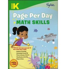 Page Per Day Math Skills Kindergarten